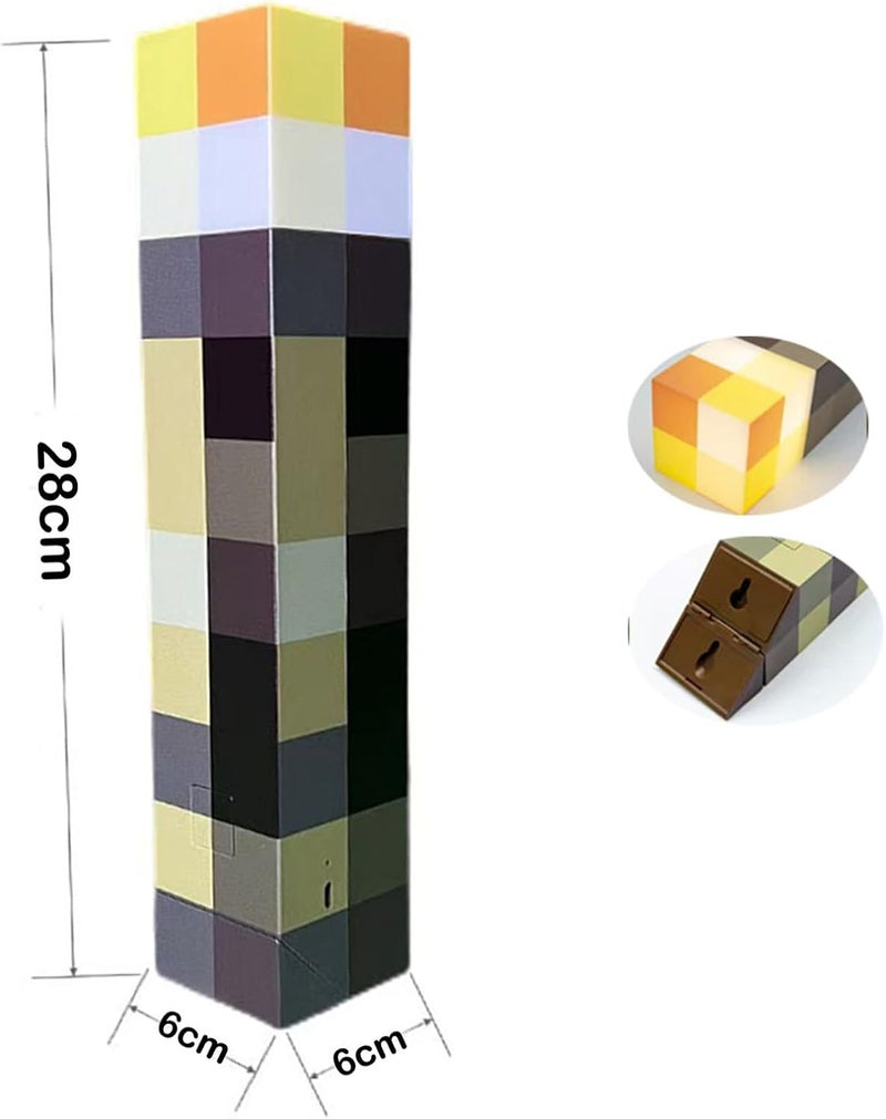 Yevheniy Light-up Wall Torch Lamp with 7-Color Change, Hand Held & Wall Mountable Table Lamps, USB Rechargeable Night Light, Costume Cosplay Bedside Lamp for Home/Office Decor - Image 5